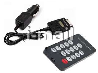   Holder LCD Screen Wireless FM Radio Transmitter for iPod iPhone 4G 4GS