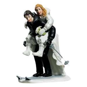 Weddingstar Winter Skiing Wedding Couple Figurine  Kitchen 