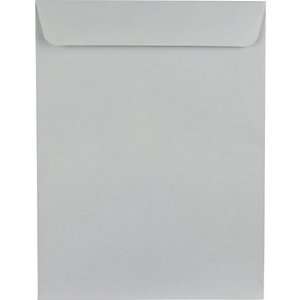   Gummed Catalog Envelopes, 28 lb., Gray, 10 x 13 
