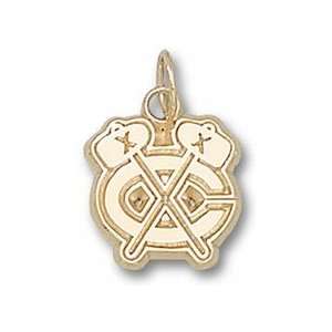    Chicago Blackhawks C Logo 3/8 Charm   14KT Gold Jewelry Jewelry