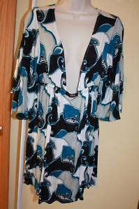 NWT Perry Ellis swimsuit bikini Cover Up dress sz S $92  