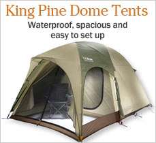 King Pine Dome Tents. Waterproof, spacious and easy to set up.