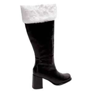  Smiffys Black Boots Miss/Mrs Santa Lady Fancy Dress   Size 
