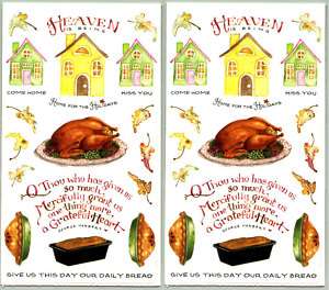 SUSAN Branch THANKSGIVING Scrapbook Stickers Family  
