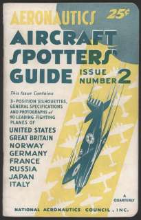 1942 Aircraft Spotters Guide, Issue #2  