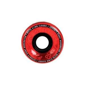 Ricta Clouds Trans Red Skateboard Wheels   61mm 78a (Set of 4)  