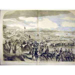   Chobham Camp Troops Royal Review Queen Military 1853