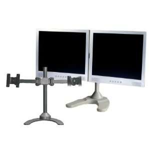  MonMount LCD 6460S Dual LCD Monitor Stand (Silver 