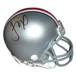  Troy Smith Autographed Ohio State Buckeyes Mini Helmet 