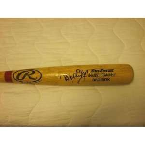 2001 Adirondack Bos Red Sox Game Used Bat Manny Ramirez   Game Used 