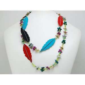 Native Indian Colorful Feather Layered Spring Flowers Floral Double 