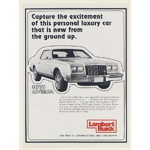  1978 Lambert Buick 1979 Riviera Personal Luxury Car Print 