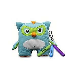  Inkoos Plush Owl with Markers   Teal Toys & Games