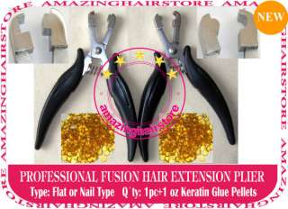Fusion Glue Pre Bonded Hair Extensions Pliers Tools kit  