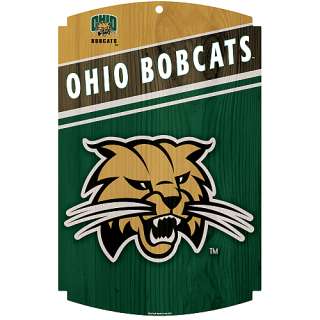 Home Furnishings Wincraft Ohio Bobcats Wood Sign