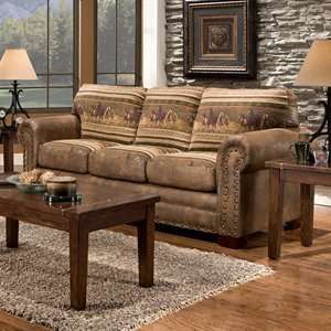  American Furniture 8503 40 Wild Horses Sofa Full Length 