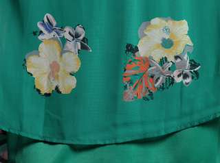 MOGAN Romantic Floral Print CHIFFON PLEAT Sleeveless DRESS Day to 