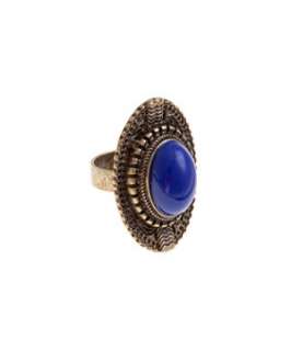 Blue (Blue) Oversized Oval Ring  247835840  New Look