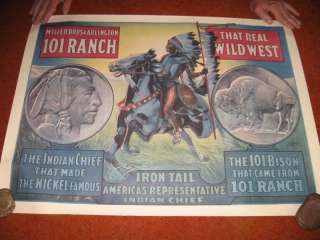 SET OF 3 WILD WEST POSTERS  Buffalo Bill Annie Oakley  