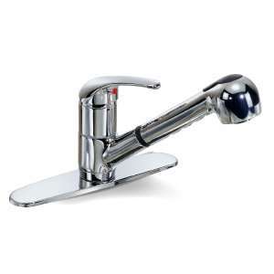   Chrome Kitchen Faucet Pull Out Spout Single Handle