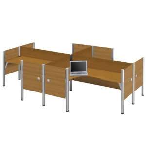  Bestar Pro Biz Four L Desk Workstations