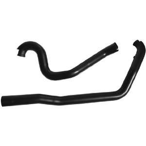  Rush Black True Dual Exhaust Head Pipes with O2 Bungs for 