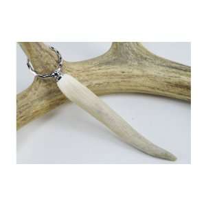    Deer Antler Key Chain With a Chrome Finish