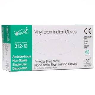 Vinyl Powder Free Medical Exam Gloves Medium 100/box