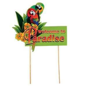  Luau Parrot Yard Sign   Party Decorations & Yard Stakes 