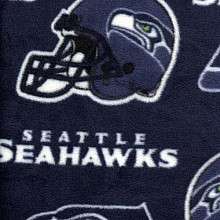 NFL Seattle Seahawks Polar Fleece Fabric   Per Yard   