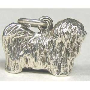  ORB Sterling Silver Dog Charm Lhasa Apso 