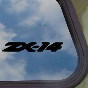  Kawasaki Black Decal Ninja ZX 14 Car Truck Window Sticker 