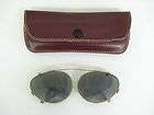 VINTAGE WINCHESTER OPTICAL CLIP ON SUNGLASSES & LEATHER CASE