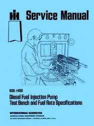 FARMALL Fuel Injection Pump Test Specifications Manual  