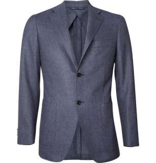   Clothing  Blazers  Single breasted  Unlined Wool Blend Jacket