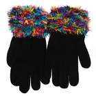 e4Hats Feather Yarn Gloves Yellow