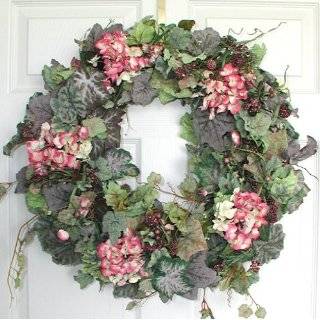 English Garden Silk Door Wreath (24 inch)