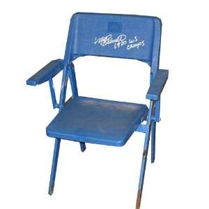 Mike Schmidt Autographed Stadium Seat with 1980 WS Champs 