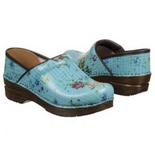 Womens Dansko Professional Turquoise Floral Cro Shoes 