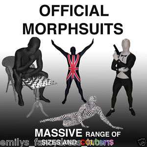 Morphsuit Spandex Lycra Morph Suit Bodysuit Fancy Dress  