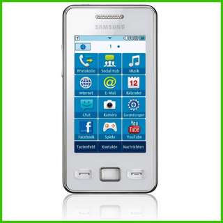 Samsung S5260 Star 2 Ceramic White Touchscreen Handy WLAN  Weiß 