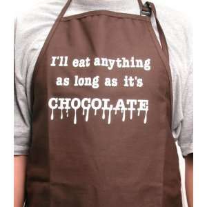  CK Products Brown Expression Cooking Apron Ill eat anything 