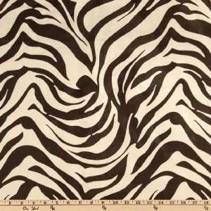  58 Wide Contempo Microsuede Zebra Black Fabric By The 