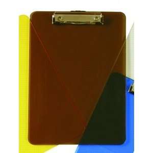 Charles Leonard Clipboard   Plastic/Transparent with Low Profile Clip 