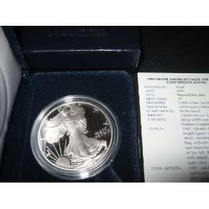  1994 P One Dollar Silver American Eagle 