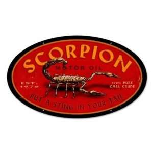  Scorpion Motor Oil Vintage Metal Sign