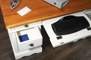 Schreibtisch Gotland weiß Massiv Computertisch Möbel  