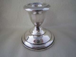 Set of 2 Empire Sterling Silver Weighted Candlesticks  