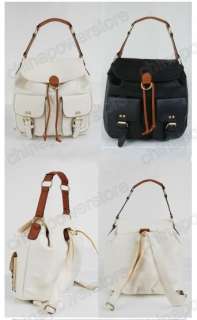 Women Korean Lady Hobo PU leather handbag backpack satchel shoulder 