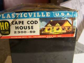 ORIGINAL Plasticville CAPE COD HOUSE # 2300 59 MIB H.O. TRAIN  